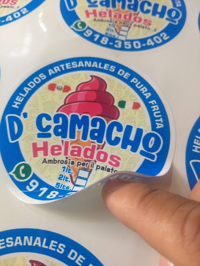 Stickers troquelados personalizados en Lima