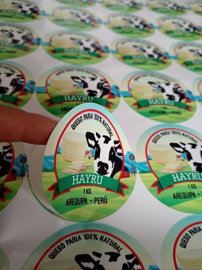 Stickers troquelados personalizados para emprendedores