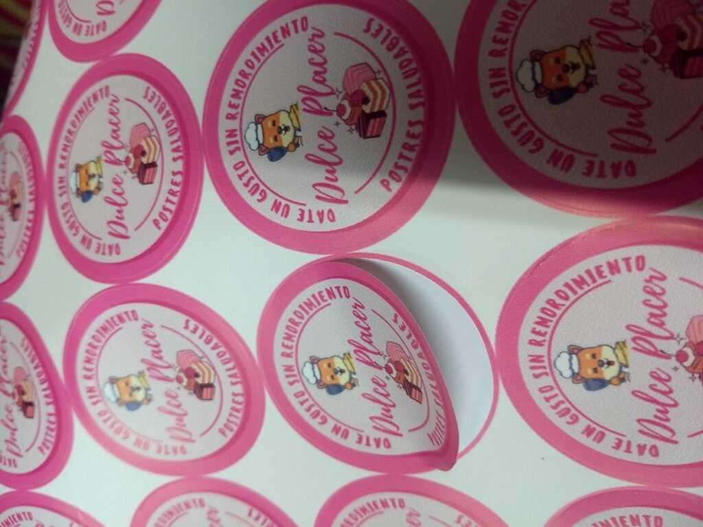Stickers troquelados personalizados de alta calidad