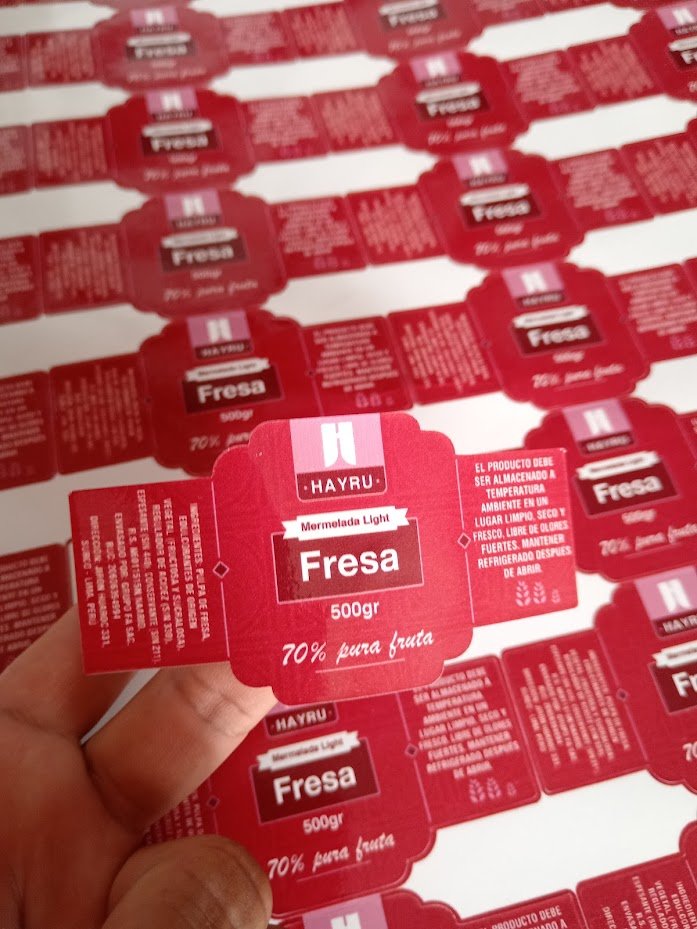 Stickers troquelados personalizados con acabado brillante