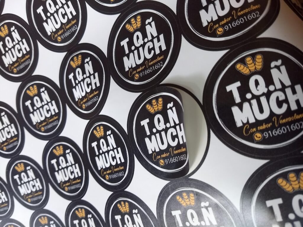 Stickers troquelados personalizados para productos