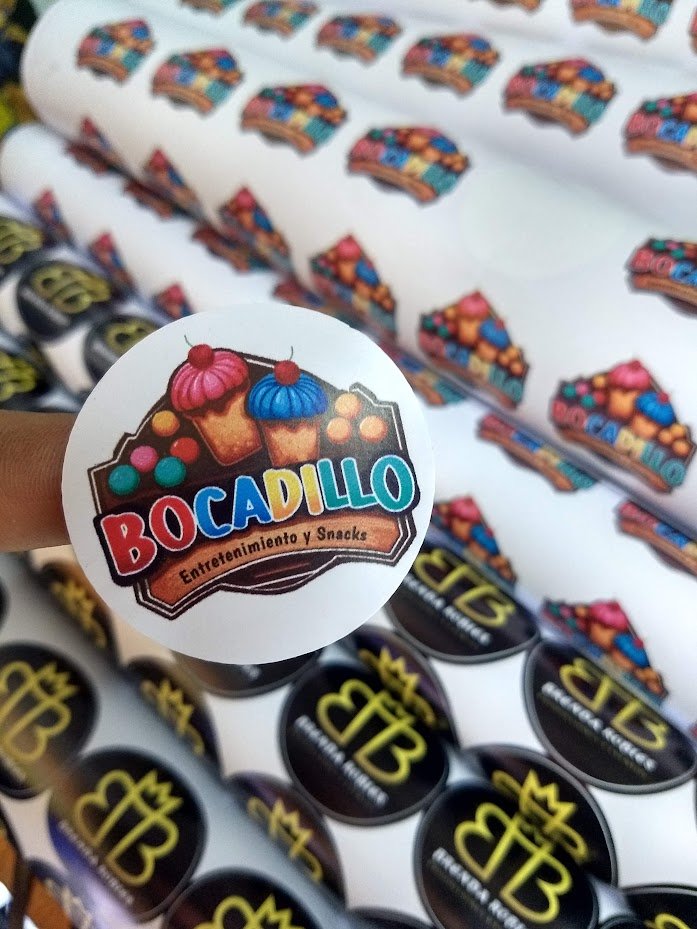 Stickers troquelados personalizados para negocios