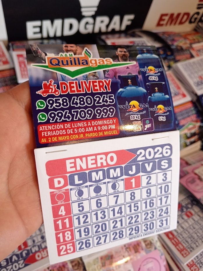Calendarios imantados para regalos corporativos personalizados.