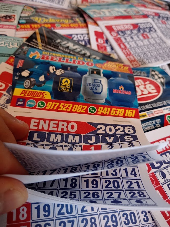 Calendarios imantados promocionales personalizados.