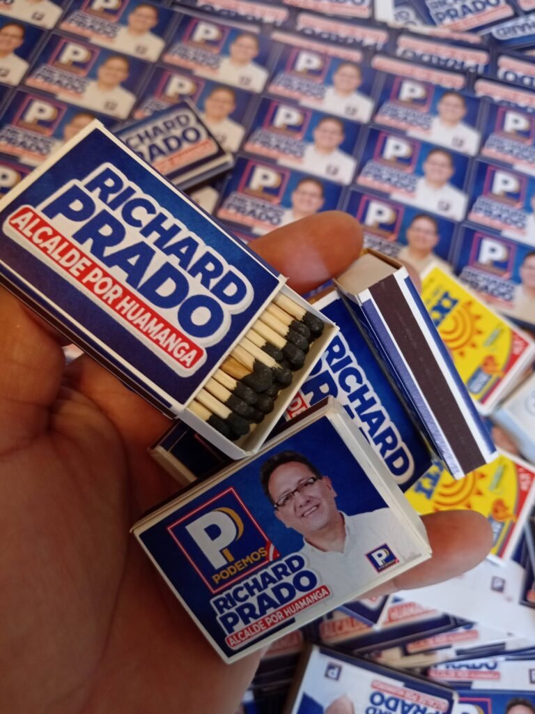 Etiquetas para fósforos con impresión de alta calidad y excelente presentación.