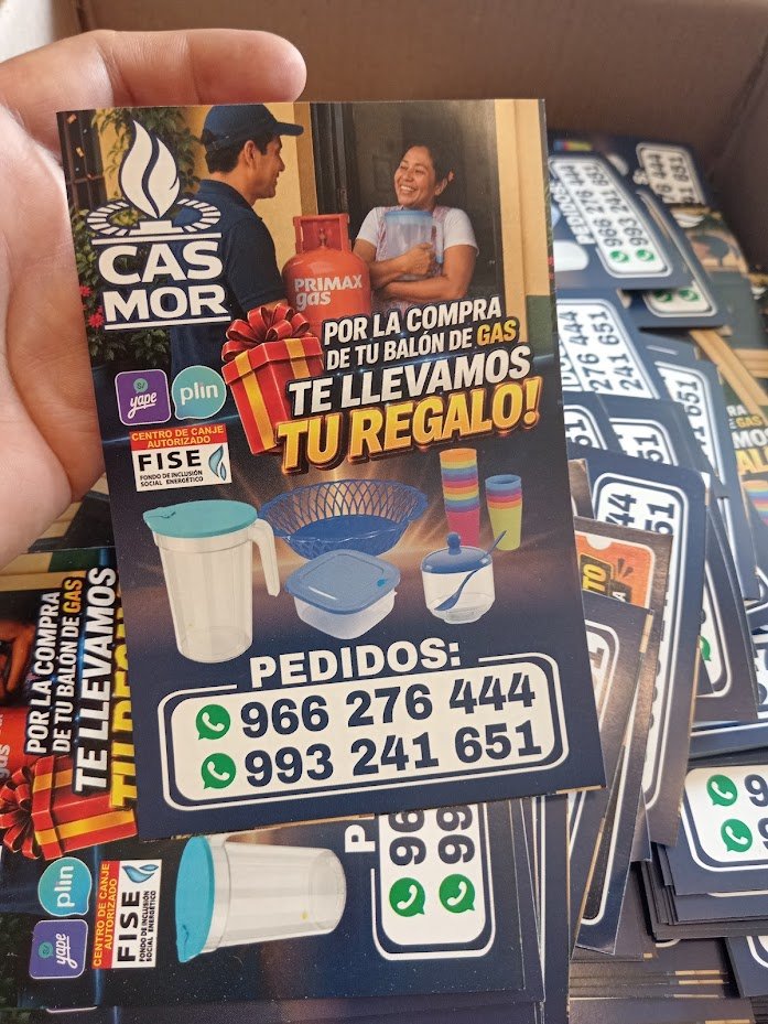 Impresión de volantes para empresas de gas