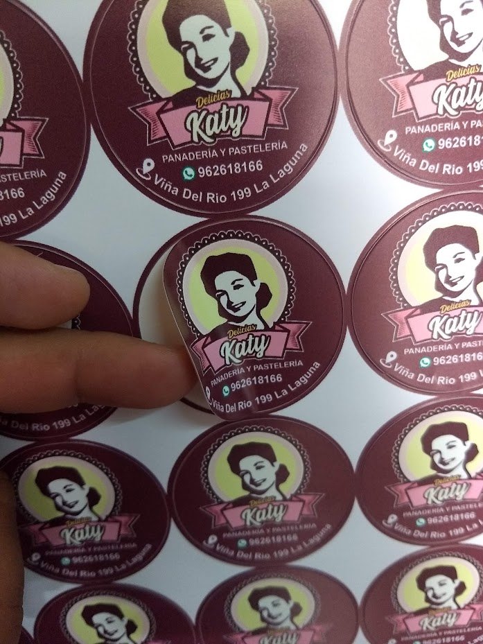 Stickers para panaderías personalizados para bolsas y cajas