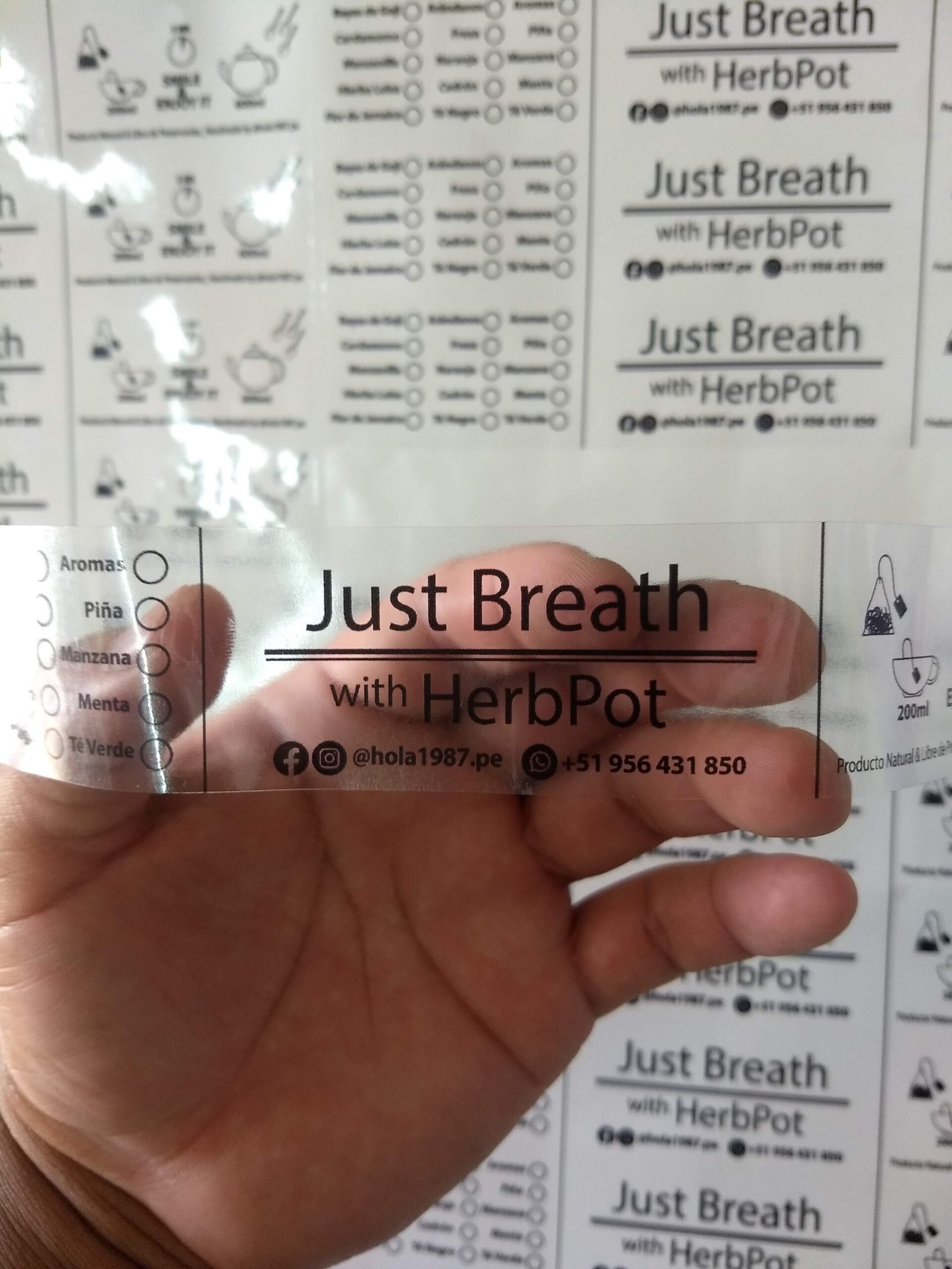 Stickers transparentes para botellas personalizados