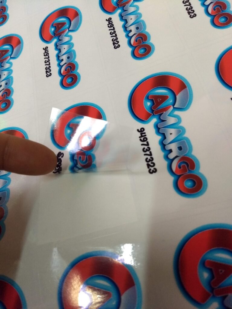 Stickers transparentes para emprendedores y pequeños negocios