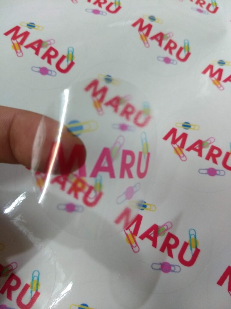 Stickers transparentes para envases y packaging personalizado