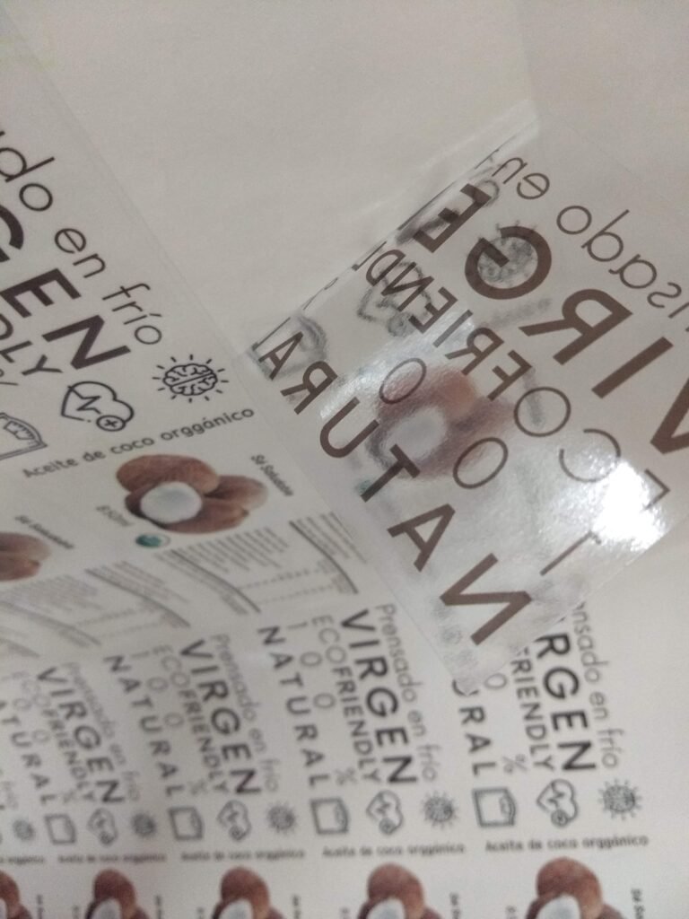 Stickers transparentes para mermeladas y conservas artesanales