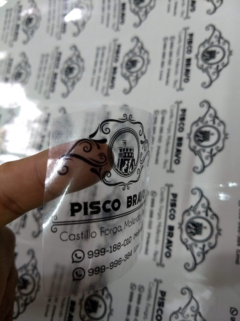 Stickers transparentes para velas artesanales y decorativas