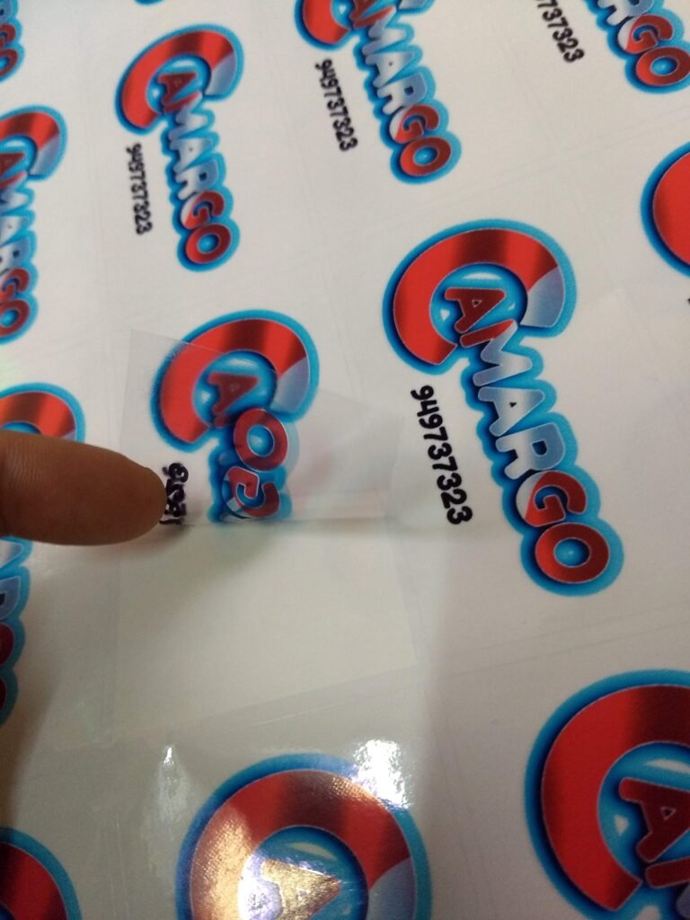 Stickers transparentes personalizados con envío a todo el Perú