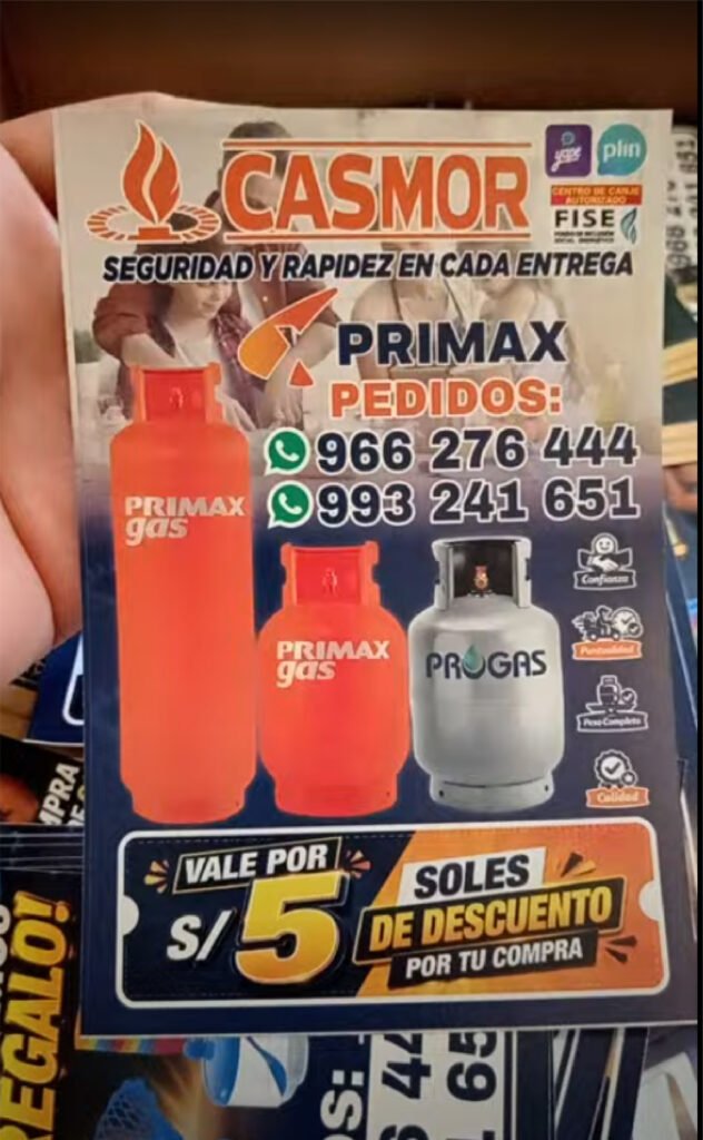 Volantes para negocios de balones de gas